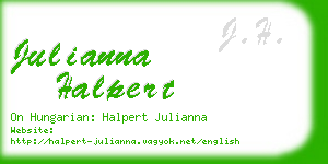 julianna halpert business card